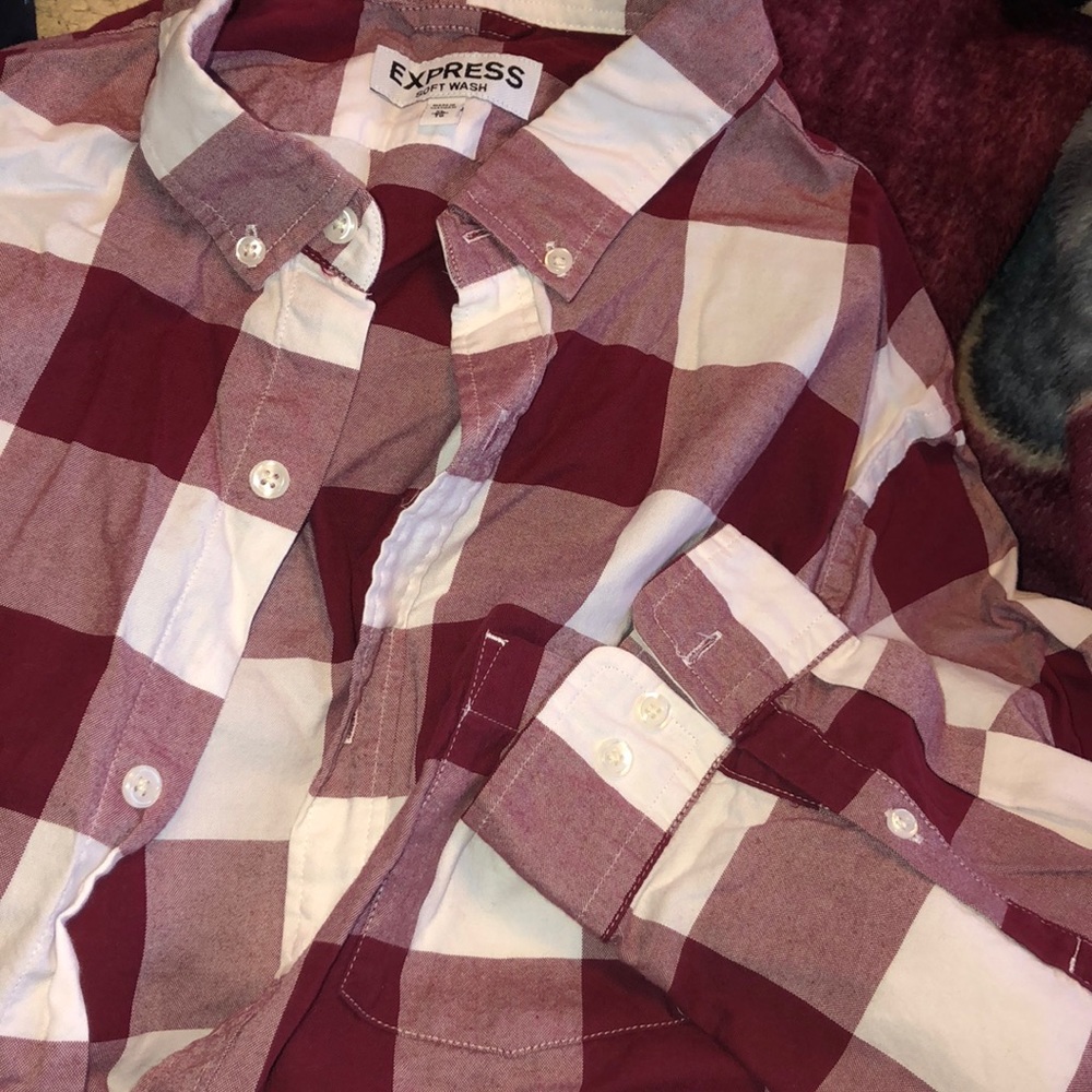 Express long sleeve shirt xl plaid